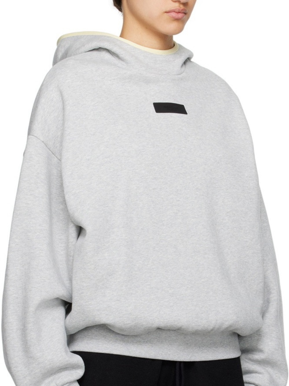 Fear of God Essentials Light Heather Grey Oversized Hoodie Medium Unisex - Picture 2 of 12